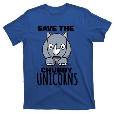 Save The Chubby Unicorns Funny Rhino Lovers Gift T-Shirt