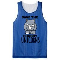 Save The Chubby Unicorns Funny Rhino Lovers Gift Mesh Reversible Basketball Jersey Tank