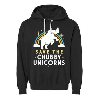 Save The Chubby Unicorns Garment-Dyed Fleece Hoodie