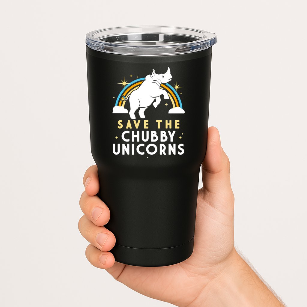 Save The Chubby Unicorns Tumbler