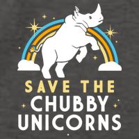 Save The Chubby Unicorns Vector Backpack