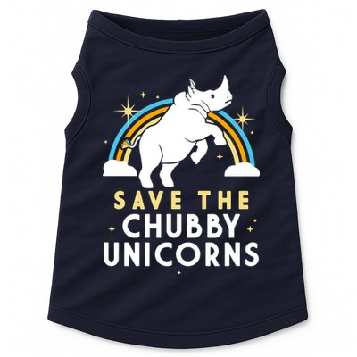 Save The Chubby Unicorns Doggie Tank