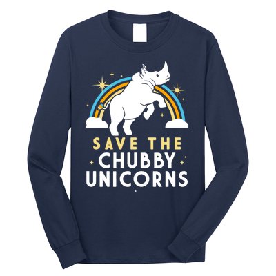 Save The Chubby Unicorns Long Sleeve Shirt