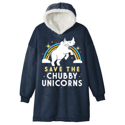 Save The Chubby Unicorns Hooded Wearable Blanket