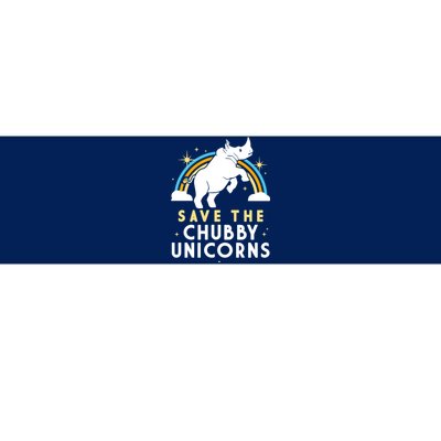 Save The Chubby Unicorns Bumper Sticker