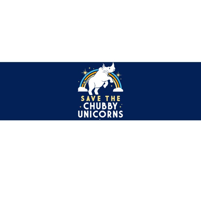 Save The Chubby Unicorns Bumper Sticker