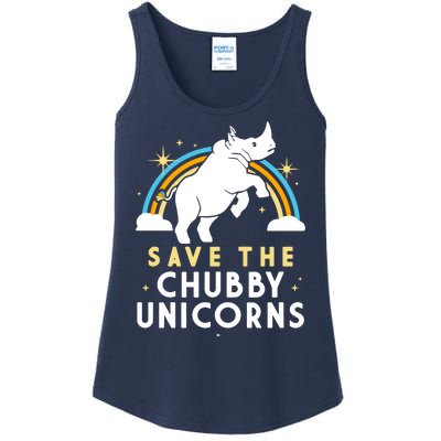 Save The Chubby Unicorns Ladies Essential Tank