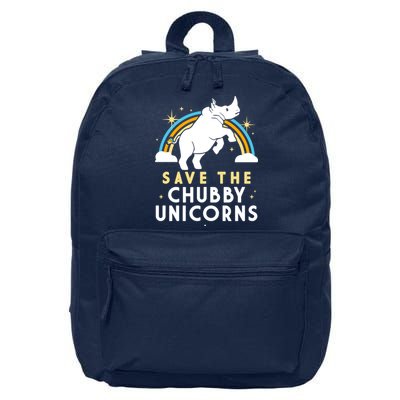 Save The Chubby Unicorns 16 in Basic Backpack