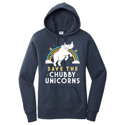 Save The Chubby Unicorns Women's Pullover Hoodie