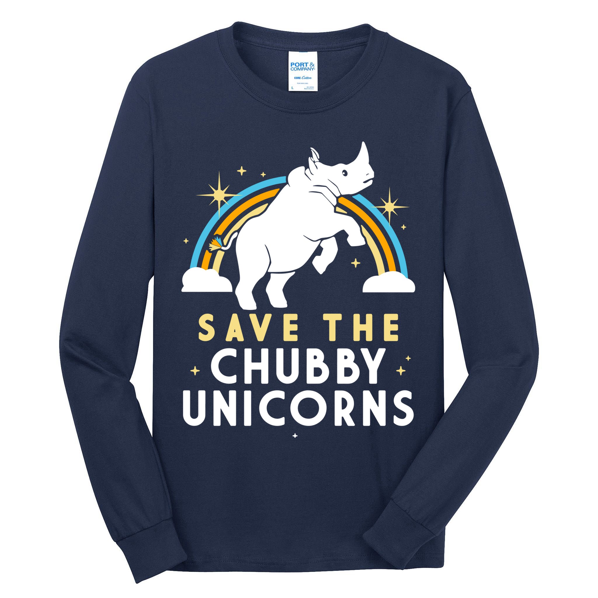 Save The Chubby Unicorns Tall Long Sleeve T-Shirt