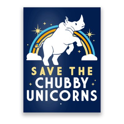 Save The Chubby Unicorns Poster