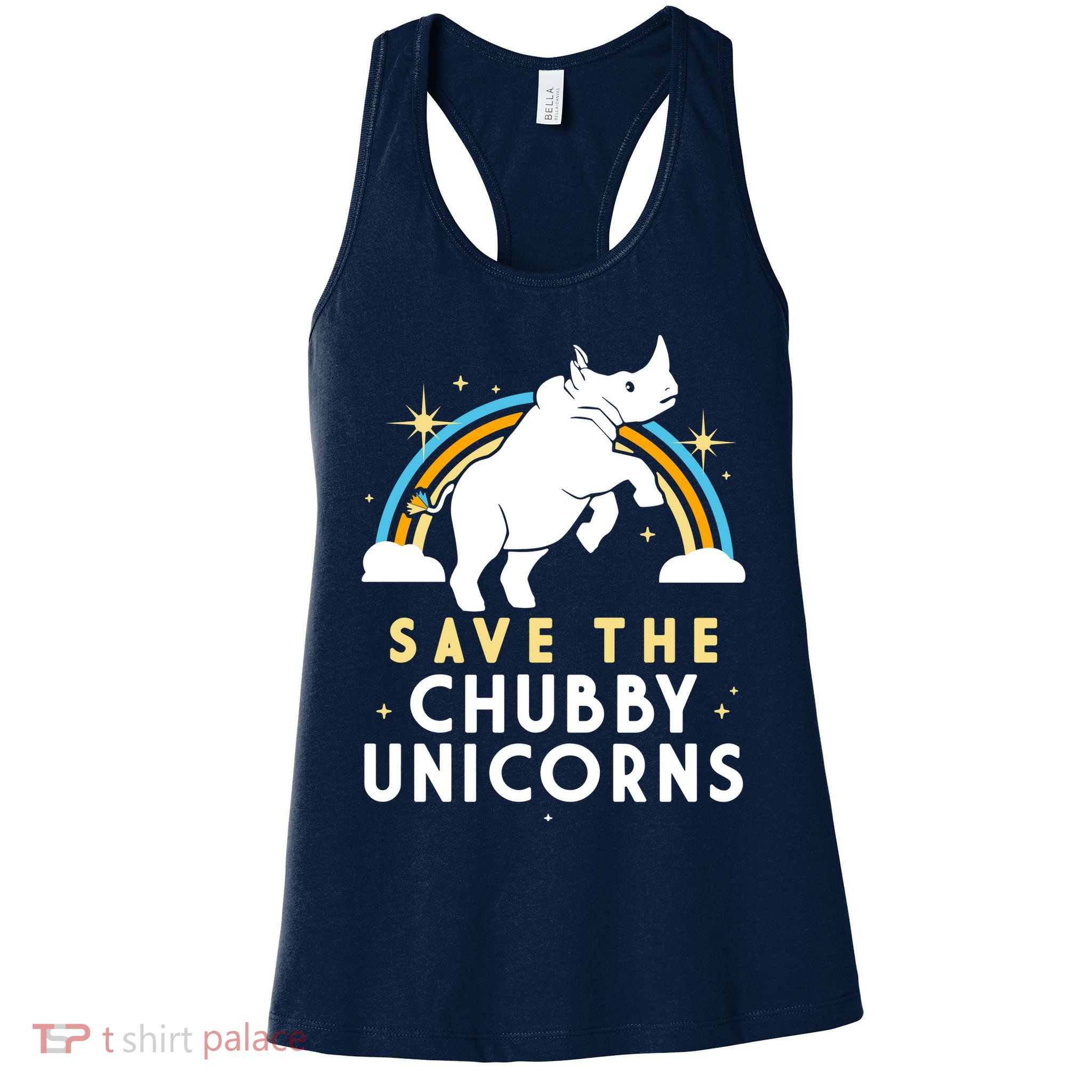 Save The Chubby Unicorns Womens Tank Top