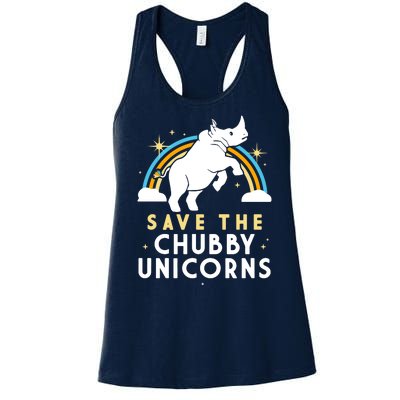 Save The Chubby Unicorns Women's Racerback Tank