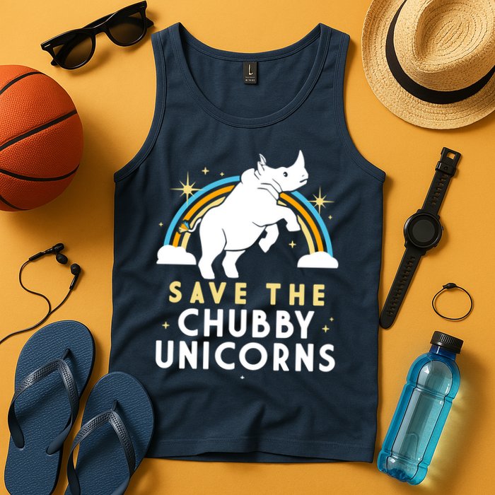 Save The Chubby Unicorns Tank Top