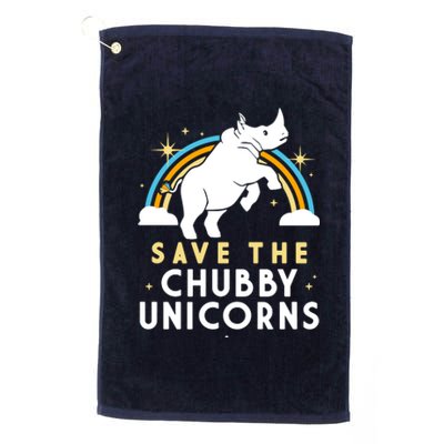 Save The Chubby Unicorns Platinum Collection Golf Towel