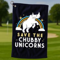 Save The Chubby Unicorns Golf Towel