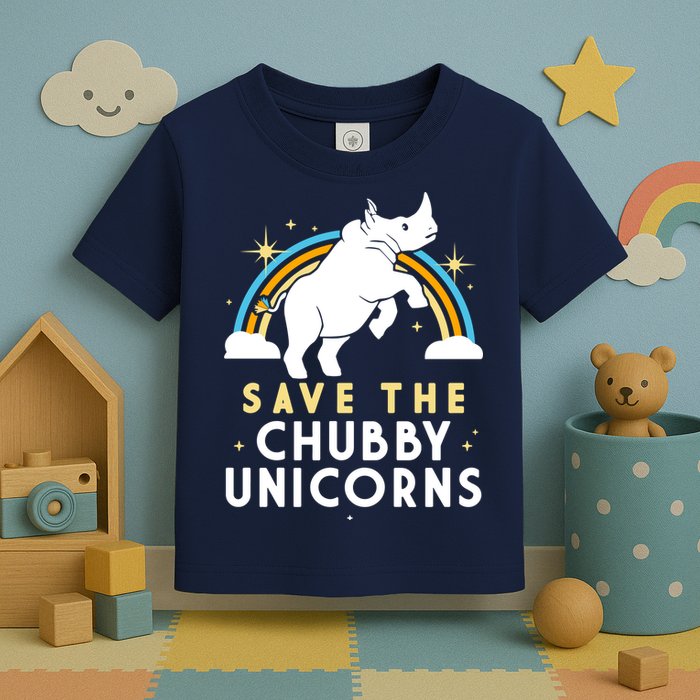 Save The Chubby Unicorns Toddler T-Shirt