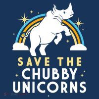 Save The Chubby Unicorns Short Acrylic Beanie