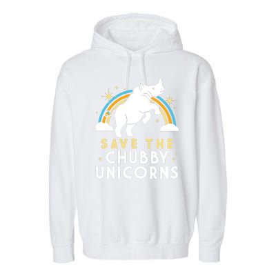 Save The Chubby Unicorns Garment-Dyed Fleece Hoodie