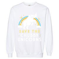 Save The Chubby Unicorns Garment-Dyed Sweatshirt