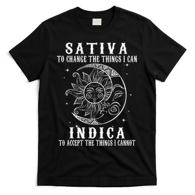 Sativa To Change The Things I Can Indica Cannabis Weed T-Shirt