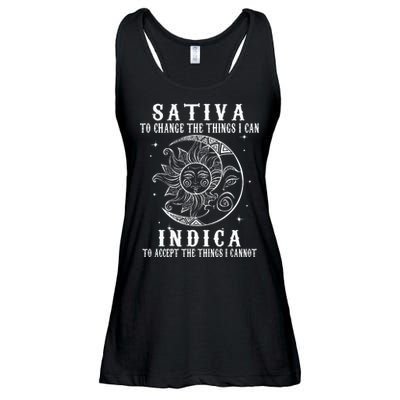 Sativa To Change The Things I Can Indica Cannabis Weed Ladies Essential Flowy Tank