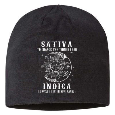 Sativa To Change The Things I Can Indica Cannabis Weed Sustainable Beanie