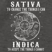 Sativa To Change The Things I Can Indica Cannabis Weed Vector Backpack