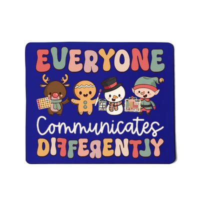 Speech Therapy Christmas Everyone Communicates Differently Mousepad