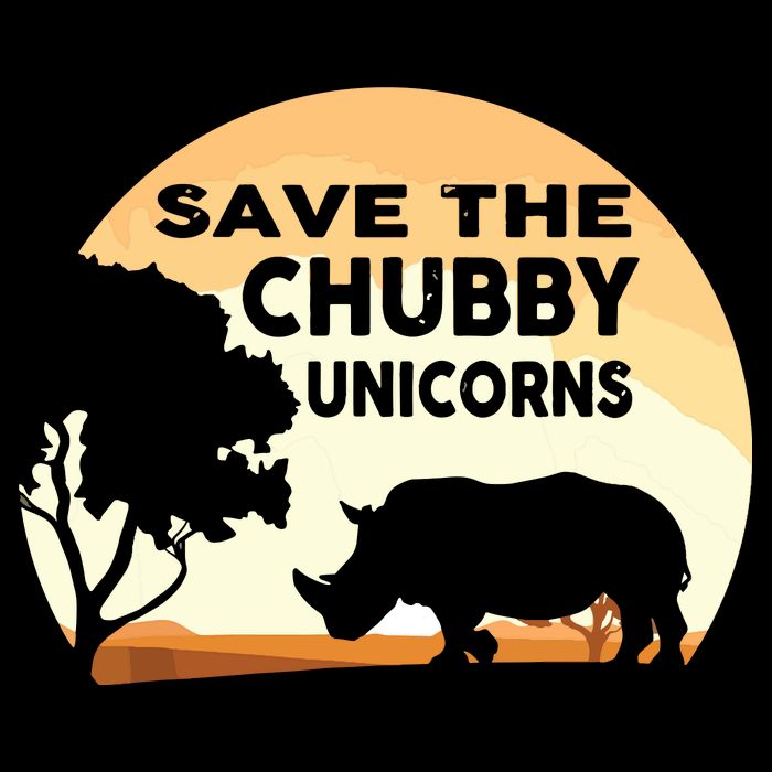 Save The Chubby Unicorns Fat Rhino Funny City Backpack