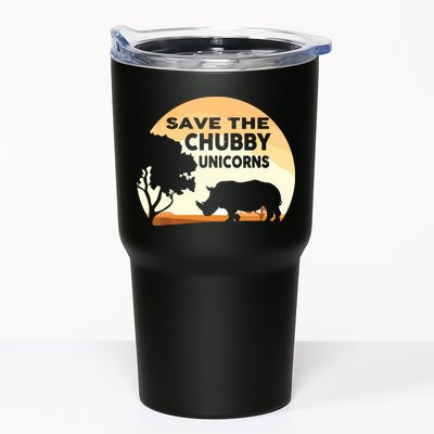 Save The Chubby Unicorns Fat Rhino Funny Tumbler