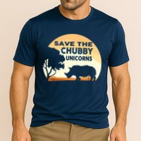 Save The Chubby Unicorns Fat Rhino Funny Performance Shirt