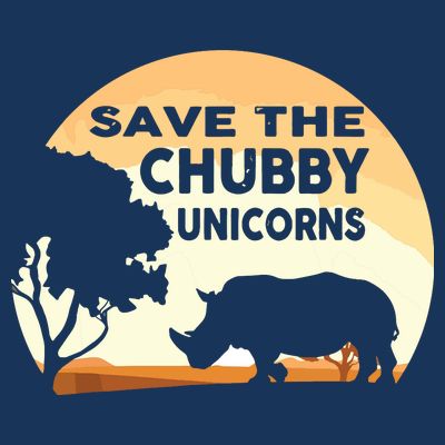 Save The Chubby Unicorns Fat Rhino Funny T-Shirt