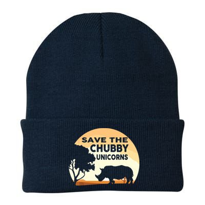 Save The Chubby Unicorns Fat Rhino Funny Beanie