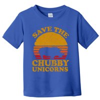 Save The Chubby Unicorns Retro Rhino Gift Toddler T-Shirt