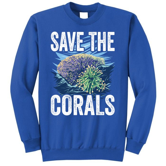 Save The Corals Coral Reefs Scuba Diver Marine Biologist Cool Gift Sweatshirt