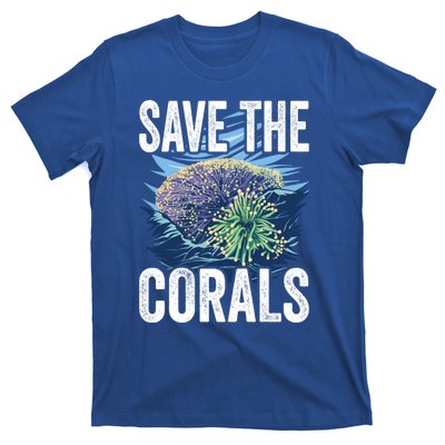 Save The Corals Coral Reefs Scuba Diver Marine Biologist Cool Gift T-Shirt