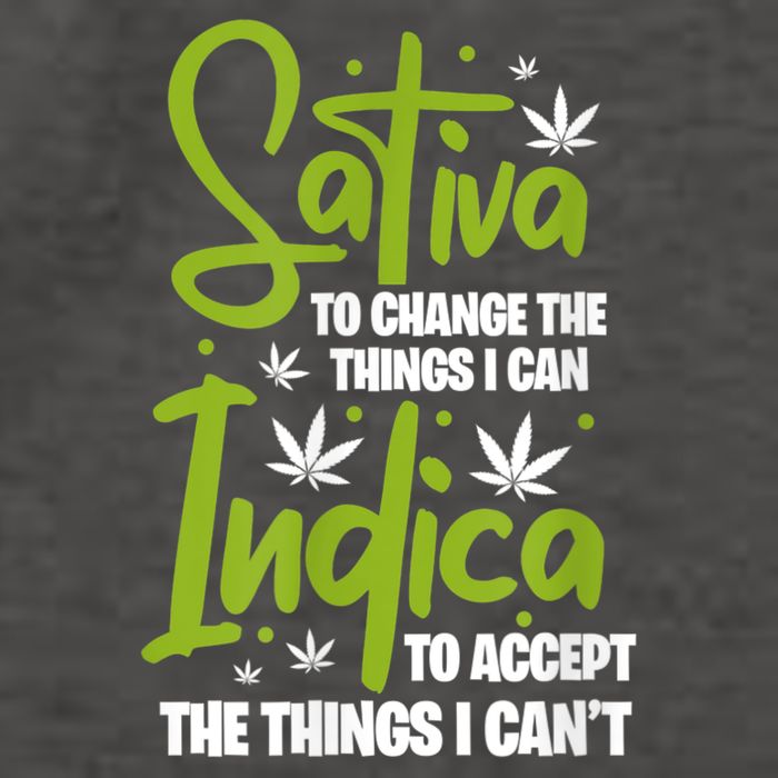 Sativa To Change The Things I Can Indica Cannabis Weed Leaf Vector Backpack