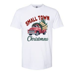 Small Town Christmas Holiday Red Truck Christmas Tree Softstyle CVC T-Shirt