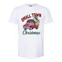 Small Town Christmas Holiday Red Truck Christmas Tree Softstyle CVC T-Shirt