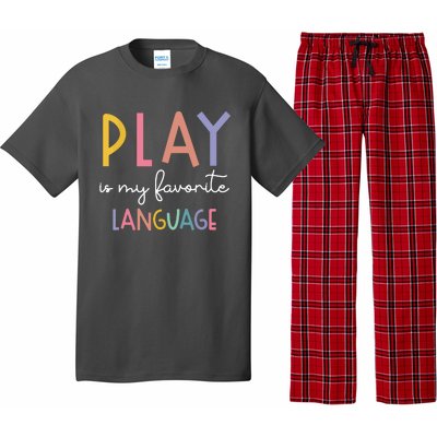 Speech Therapy Colorful Play Is My Favorite Language Pajama Set