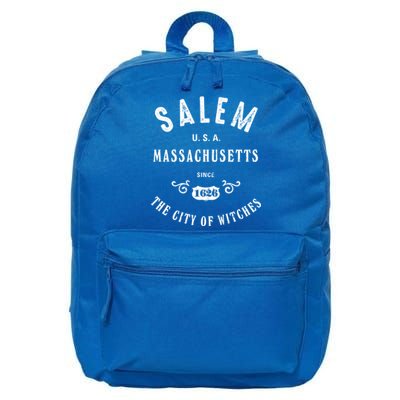 Salem The City Of Witches Massachusetts Vintage Gift 16 in Basic Backpack