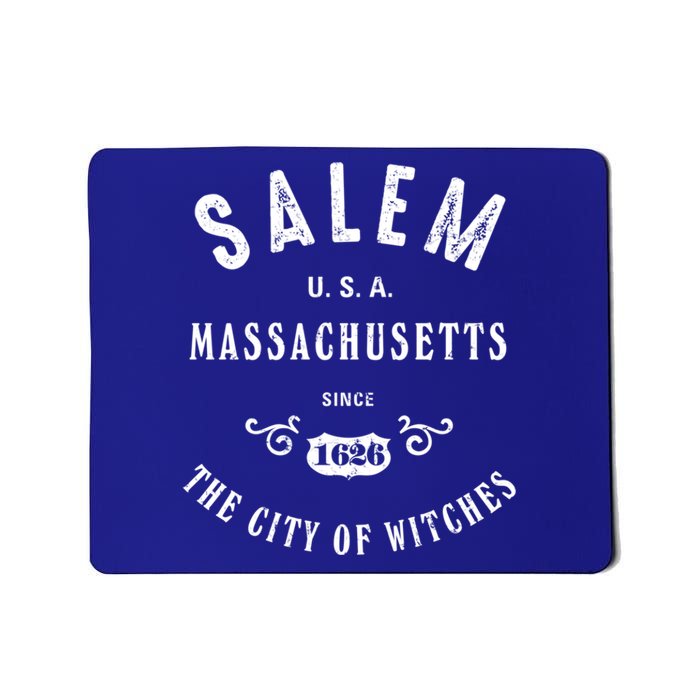 Salem The City Of Witches Massachusetts Vintage Gift Mousepad