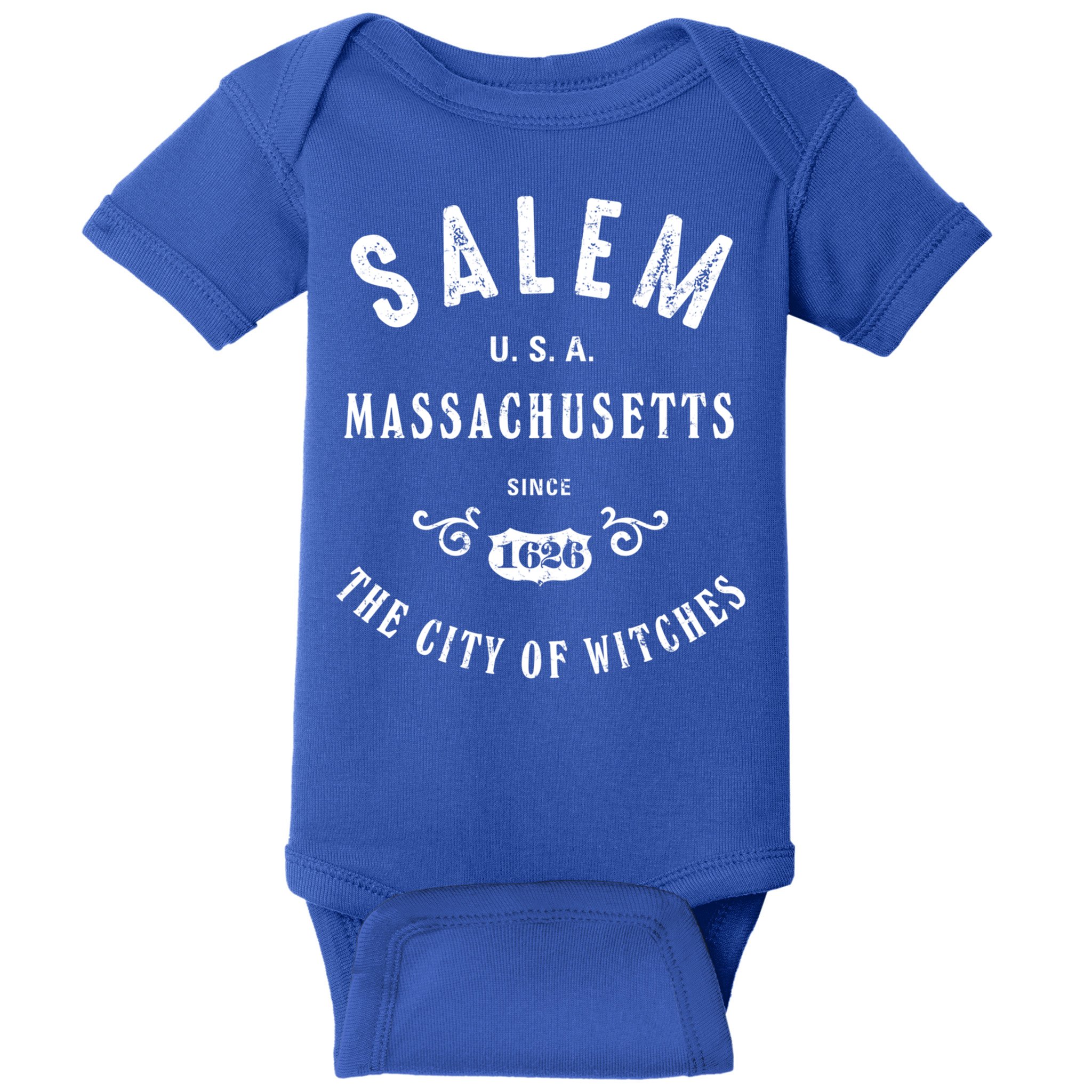 Salem The City Of Witches Massachusetts Vintage Gift Baby Bodysuit