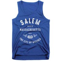 Salem The City Of Witches Massachusetts Vintage Gift Tank Top