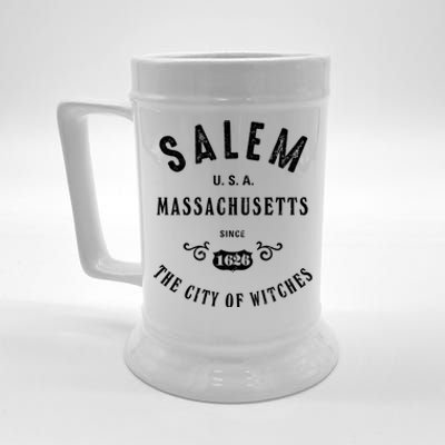 Salem The City Of Witches Massachusetts Vintage Gift Beer Stein