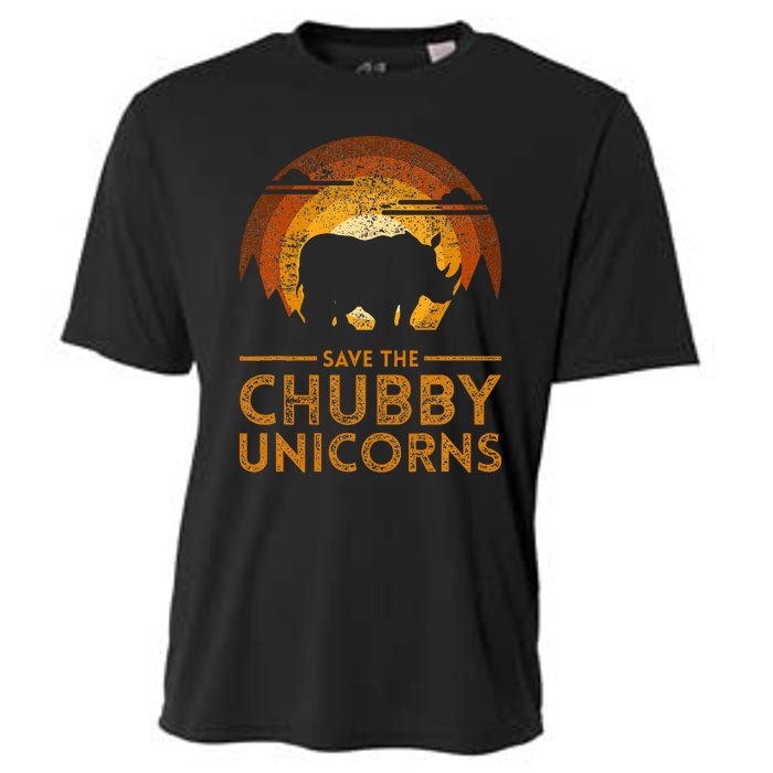 Save The Chubby Unicorns Rhino Cooling Performance Crew T-Shirt