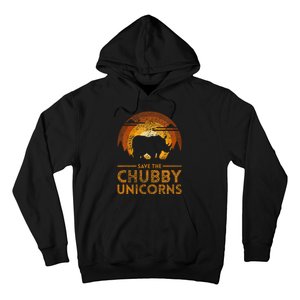 Save The Chubby Unicorns Rhino Hoodie