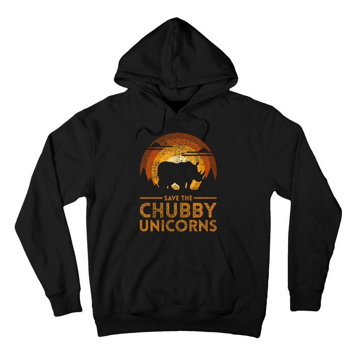 Save The Chubby Unicorns Rhino Hoodie