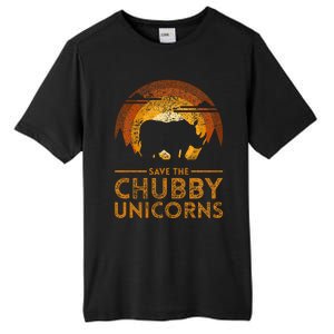 Save The Chubby Unicorns Rhino Tall Fusion ChromaSoft Performance T-Shirt